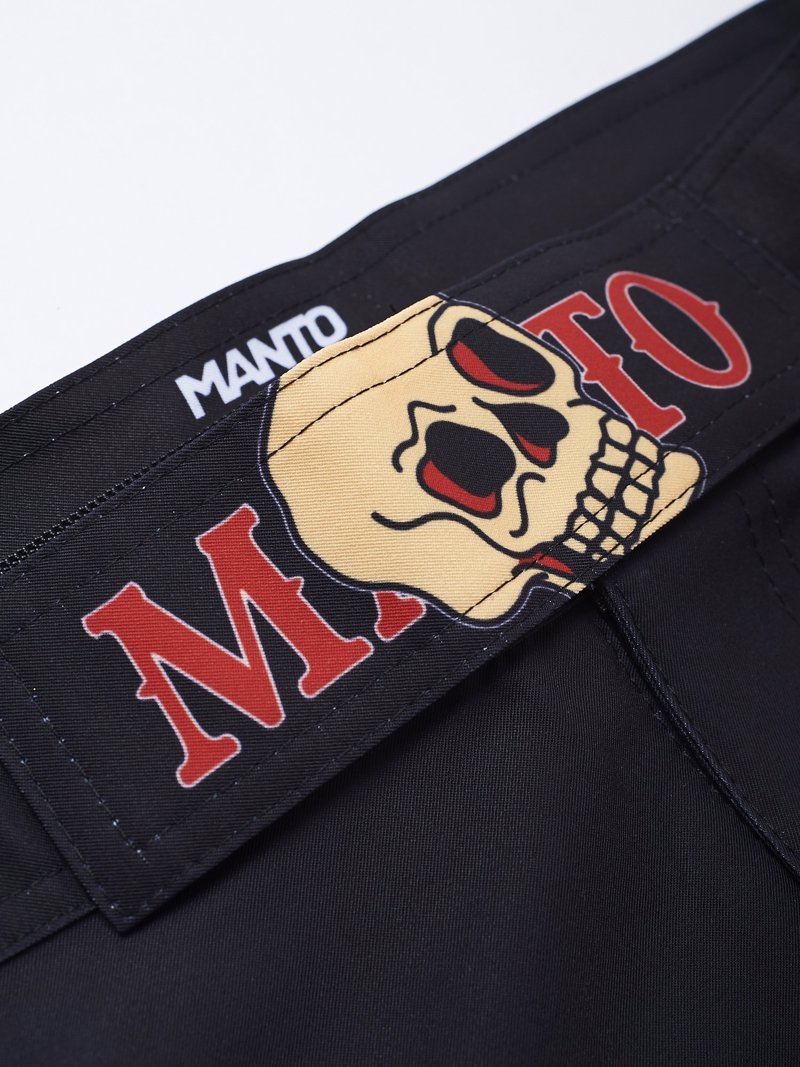 MANTO CORAL FIGHT SHORTS-black